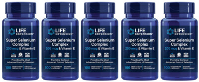 SUPER SELENIUM COMPLEX & VITAMIN E 200 mcg  500 Capsule LIFE EXTENSION