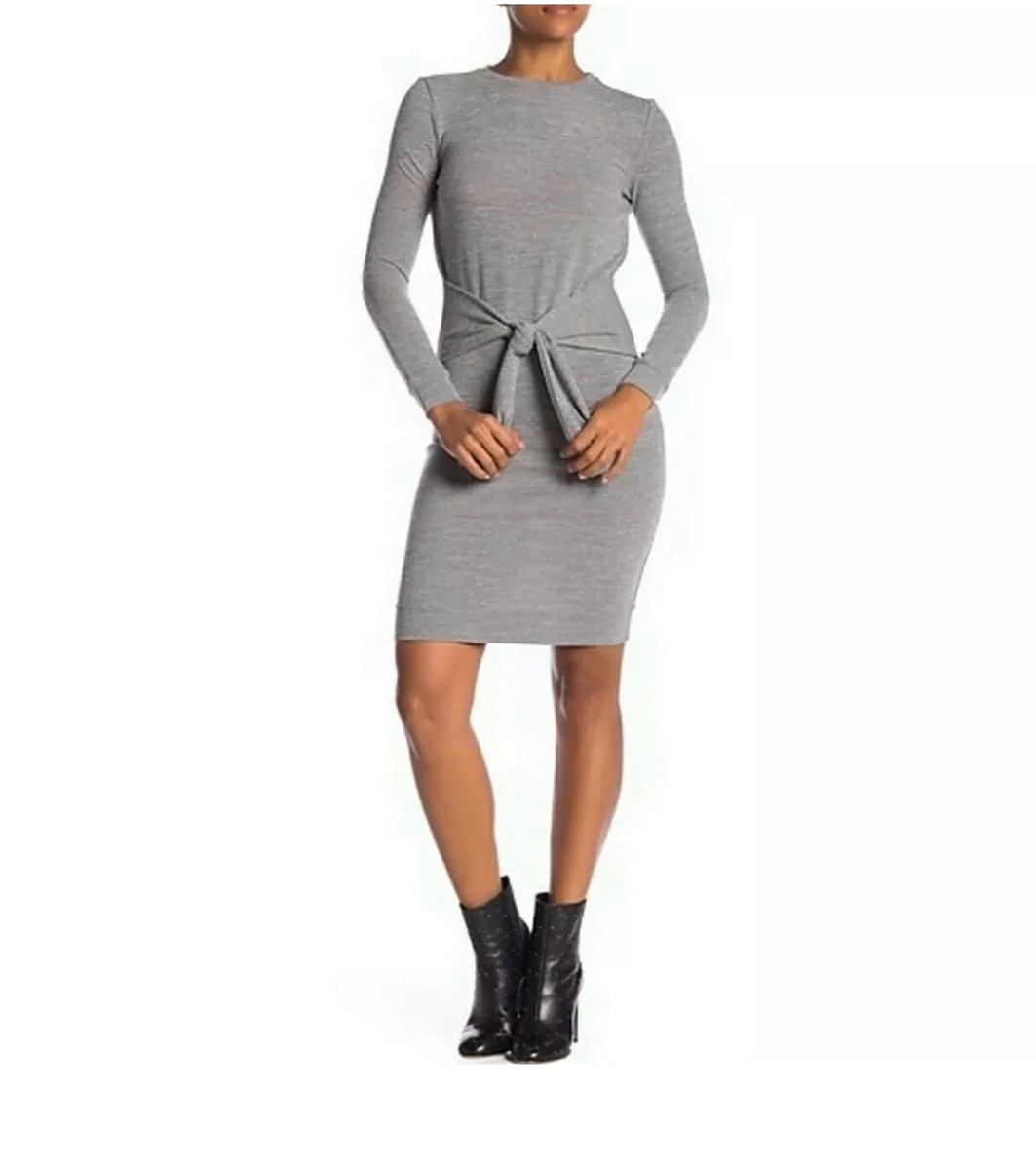 NWT Romeo & Juliet Couture Gray Tie Waist Longsleeve Bodycon Sweater Dress Small | eBay NWT Romeo & Juliet Couture Gray Tie Waist Longsleeve Bodycon Sweater Dress Small | eBay