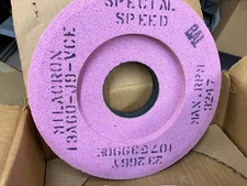 Cincinnati Milacron Grinding wheel 13A60-J9-VCE 3247 RPM 10 x 1.5 x 3" tapered