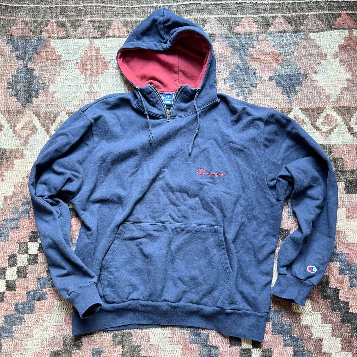 VTG 80s 90s Champion Quarter Zip Hoodie Reverse Weave VTG 80s 90s Champion Quarter Zip Hoodie Reverse Weave