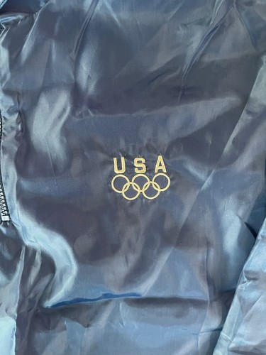 Vintage Men's Team USA Olympic 1/4 Zip Pullover Windbreaker Jacket Large - Picture 2 of 8
