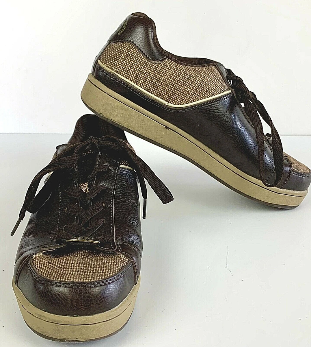 Leather canvas shoes deals