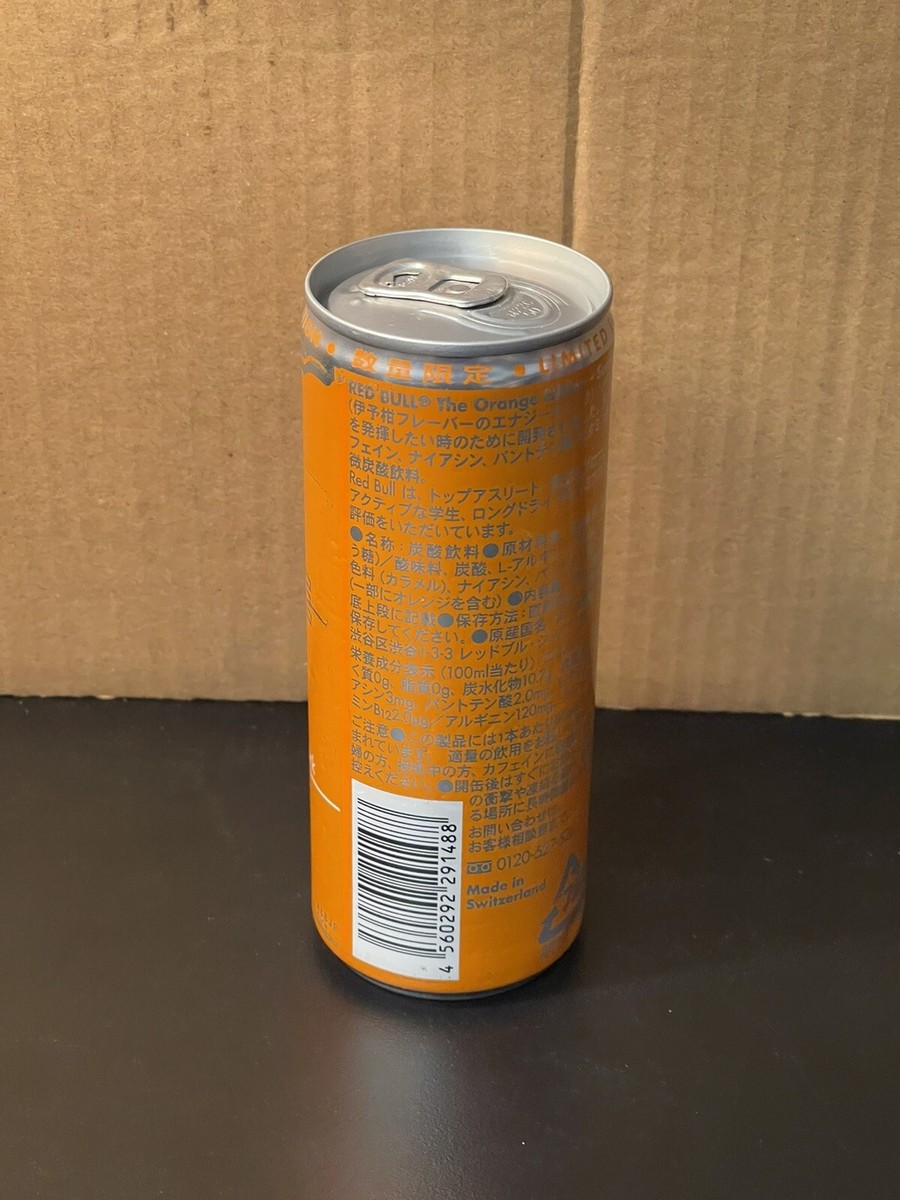 Red Bull Orange Edition Sunrise Spark Full 8.4oz Can Japan