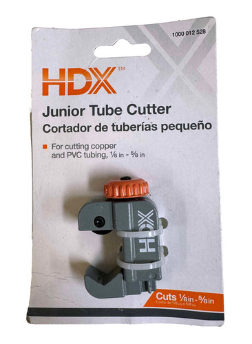 HDX Junior Tube Cutter for PVC & Copper Pipe Cuts 1/8"- 5/8" Size Pipes NEW