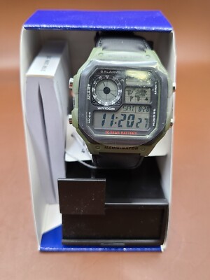 Casio AE-1200WH Mod 3299 Quartz World Time Vintage Wrist