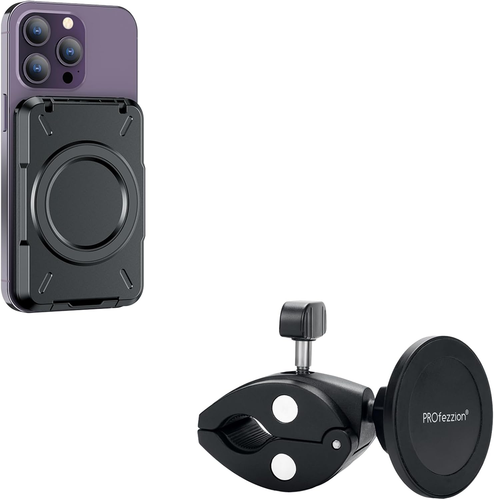 Magnetic Fitness Phone Holder Mount + Magnetic Wallet RFID Blocking Magsafe Card