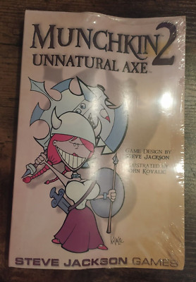 MUNCHKIN 2  - Unnatural Axe -Steve Jackson Games - NEU OVP in Folie - Rarität !