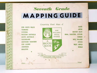 Seventh Grade Mapping Guide! Unused Book by William Brooks!