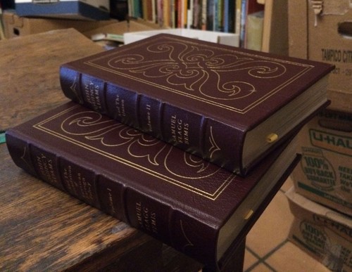 John Quincy Adams BEMIS lot de 2 vol EASTON PRESS 1987 RARE cuir RÉVISÉ