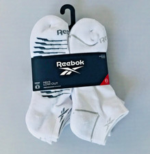 Reebok Men's Socks LOW CUT Performance Training 6Pack Moisture Control SZ 6-12.5