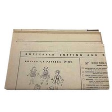 Butterick Vintage Mail Order Pattern 9186 12" Doll Wardrobe HTF RARE