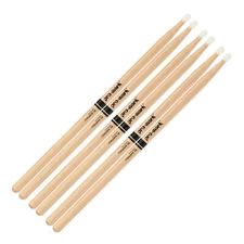 3 PAIRS ProMark 5B Nylon Oval Tip Hickory Drumsticks / TX5BN