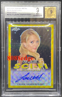 2019 POP CENTURY SCI-FI AUTO: LAURA VANDERVOORT #1/1 AUTOGRAPH ''SMALLVILLE''BGS 9