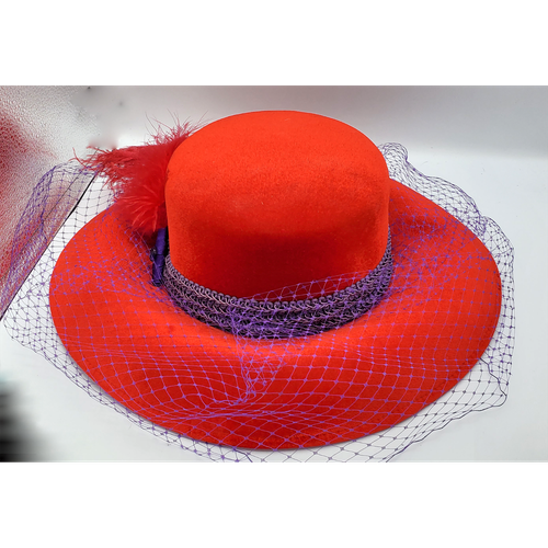 Red Hat Society Velvet Large brimmed 