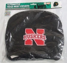 NCAA Nebraska Cornhuskers Head Rest Cover Set of 2 Embroidered Team Logo ProMark