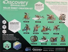 Discovery Kids Mindblown STEM 12-in-1 Solar Robot Creation 190-Piece Kit...