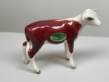 BESWICK 1249E RARE HEREFORD  CALF WITH RUMP TAG. PRISTINE CONDITION. GLOSS.