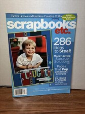 Lot 5 Scrapbooks Etc Mag. Jan 08, Oct 07, Feb/March 08, Nov/Dec 07  Aug/Sept 07