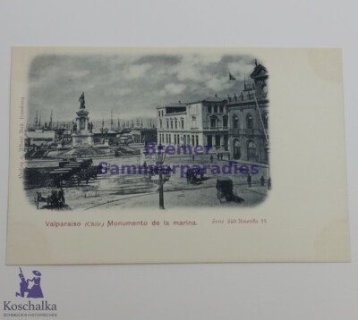 Antike Ansichtskarte - Valparaiso Chile, 1900, Original (E372)