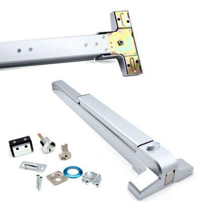 Door Push Bar Panic Exit Device Lock Hardware Latches for 30-36 Inch Single Door