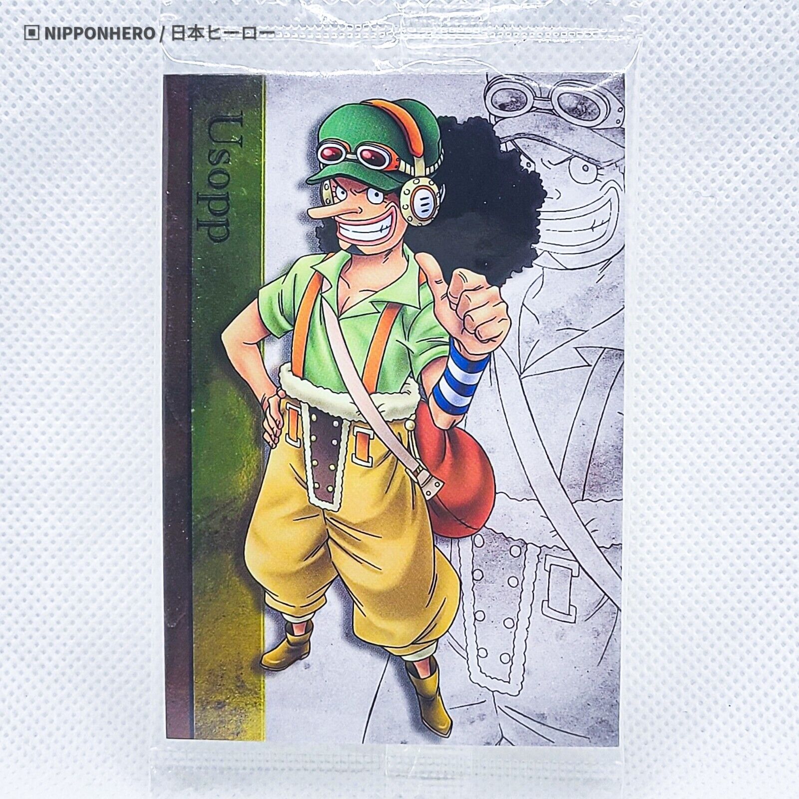 Novelty One Piece Kumamoto Recovery Project Usopp Commemorative Card Aso  Station