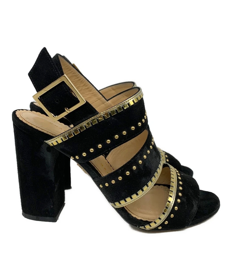 Charlotte Olympia 女式露趾露背凉鞋黑色 37.5 码 — 第 3/4 张图片