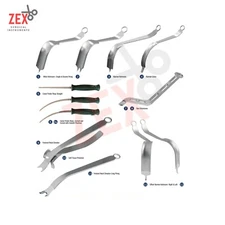 Unger Anterior Total Hip Retractor Instrument Set, High Quality, 12 pieces