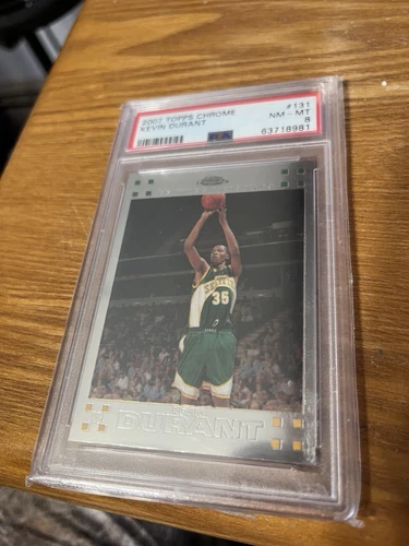 2007 Topps Chrome Kevin Durant #131 PSA 8 Rookie RC
