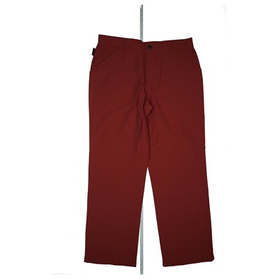 ALBERTO Luis Mens Summer Hiking Trekking Lightweight Trousers Size 24 W34 L30 Bordeaux 