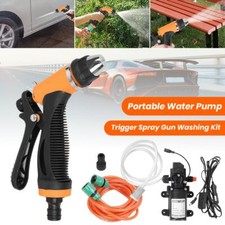 12V 80W Wasserpumpe Selbstansaugende Hochdruck Reinigung Kit Wohnwagen KFZ Auto