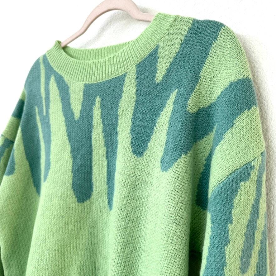 Graphic Scribble Sweater, Size M, Excellent Condi… - image 3