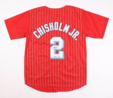 Jazz Chisholm Jr. Marlins Autographed Signed Jersey JSA COA - inscr Prince Jazz!