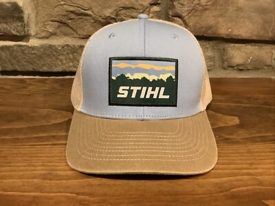 STIHL SKY ADJUSTABLE TRUCKER HAT BRAND NEW. NEW RELEASE 