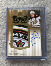 Upper Deck 2023-24 The Cup Troy Terry Limited logo /50 Anaheim Ducks Team logo