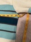 Vintage Mergers Ivory Green striped crew neck pullover sweater mens Small — photo 10