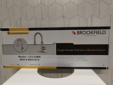 Brookfield Pull Down Kitchen Faucet Brushed Nickel Finish Single Handle New
