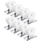 8 Pcs Roman Shade Cord Lock Curtain Track Pulleys Smooth Sliding Accessories