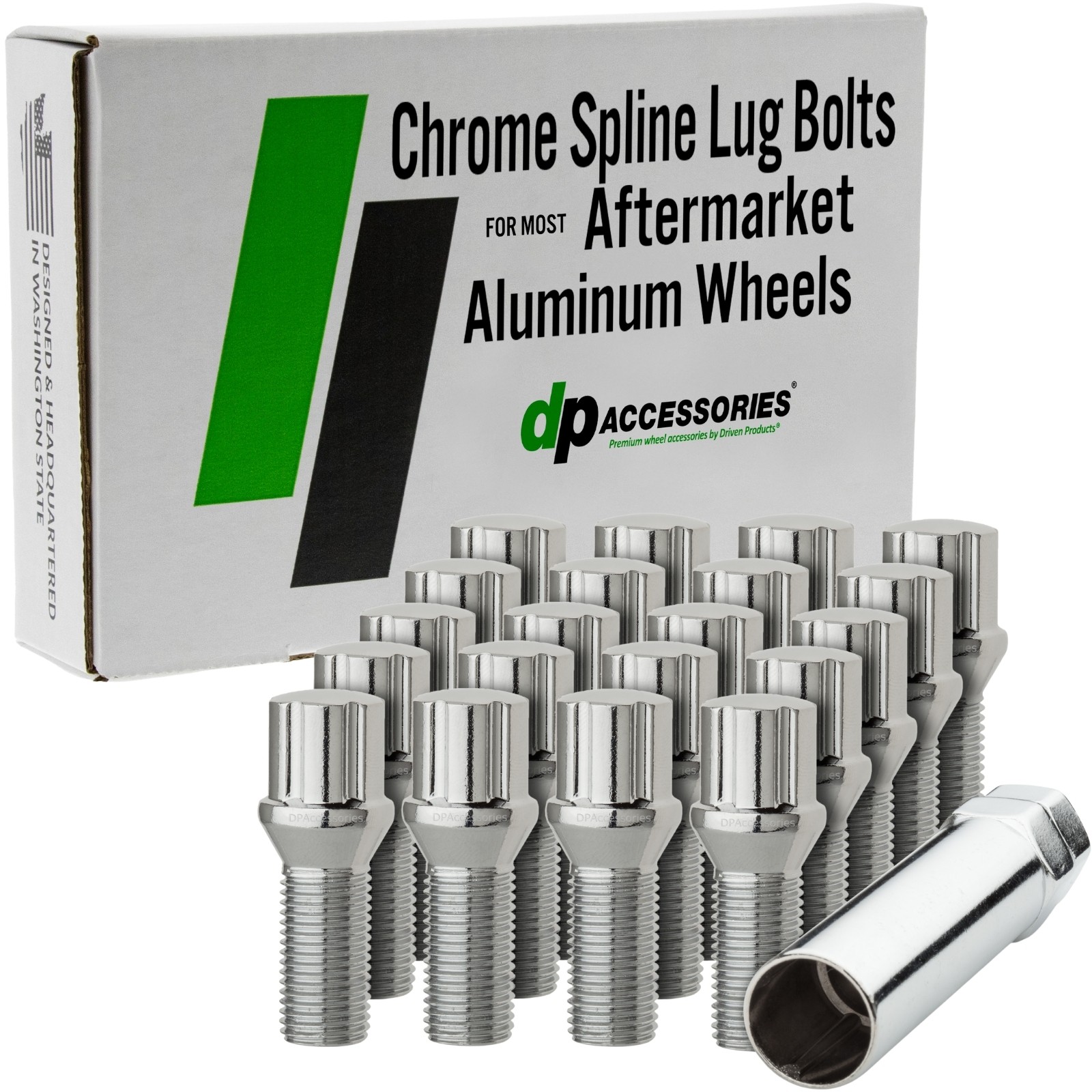 Chrome Lug Bolts | 2014-2020 BMW i8 | Aftermarket Wheels