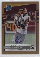 2020 Panini Donruss Optic Rated Rookies Bronze Prizm Antonio Gibson Auto pr9