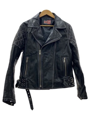 Nankai Double Riders Jacket/Xl/Leather/Blk/Plain 3476