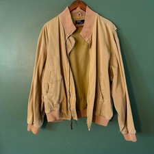 Polo Ralph Lauren Vintage 90s Canvas MA Military Bomber Jacket Tan XL - product listing photo