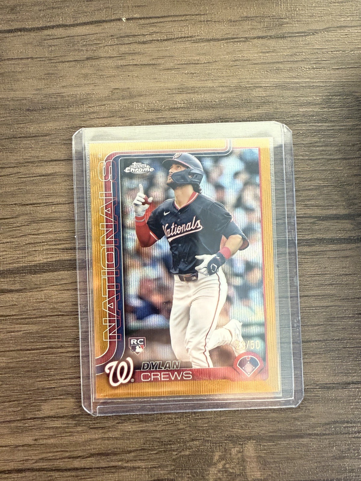 2025 Topps Chrome, DYLAN CREWS, #146, GOLD, Rookie RC,  # /50 !