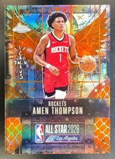 2025 Topps Chrome Cactus Jack NBA All-Star Amen Thompson Orange Refractor 05/50