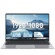 Laptop Computer, 15.6 Inch Lap Top PC 2025, Win 11 Pro, 8GB RAM 256GB SSD, N4...
