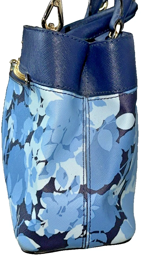 Bolso Bandolera Michael Kors Hailee Kellen XS Mango Superior Floral Azul RARO Foto 4 de 4