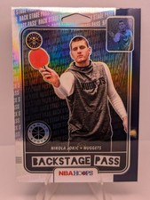 2019-20 Hoops Premium Stock Nikola Jokic #4 Backstage Pass Holo Silver