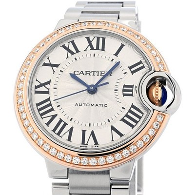 CARTIER Ballon Bleu De Cartier WE902080 Silver Ladies Used Watch #31031