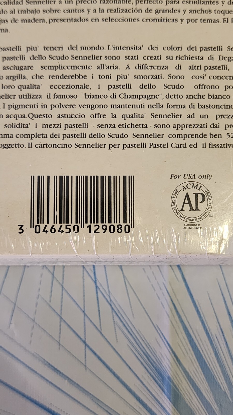 Sennelier 40 Assorted Half Pastels Extra Soft Multicolor New In Package