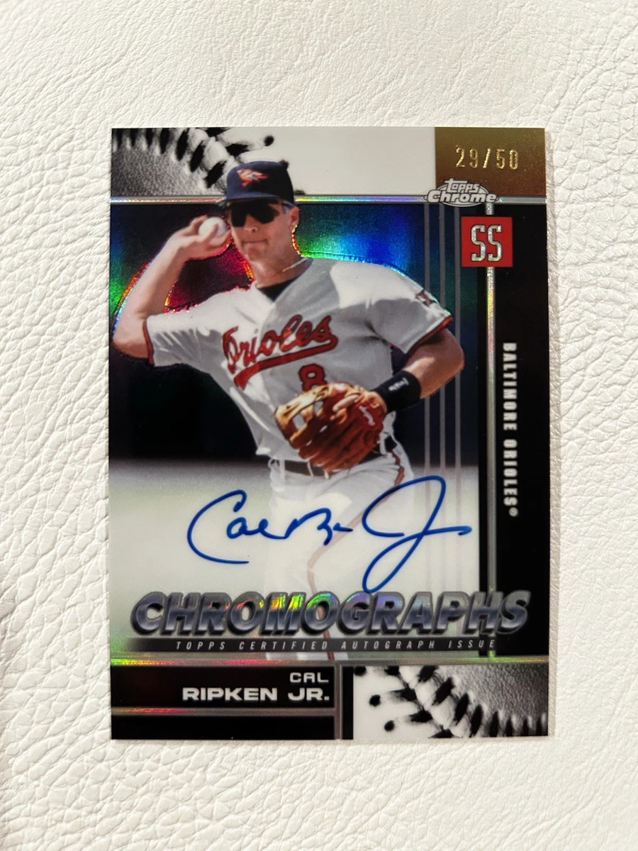 Topps Original Baseball Cal Ripken, Jr. Autographed Sports Trading