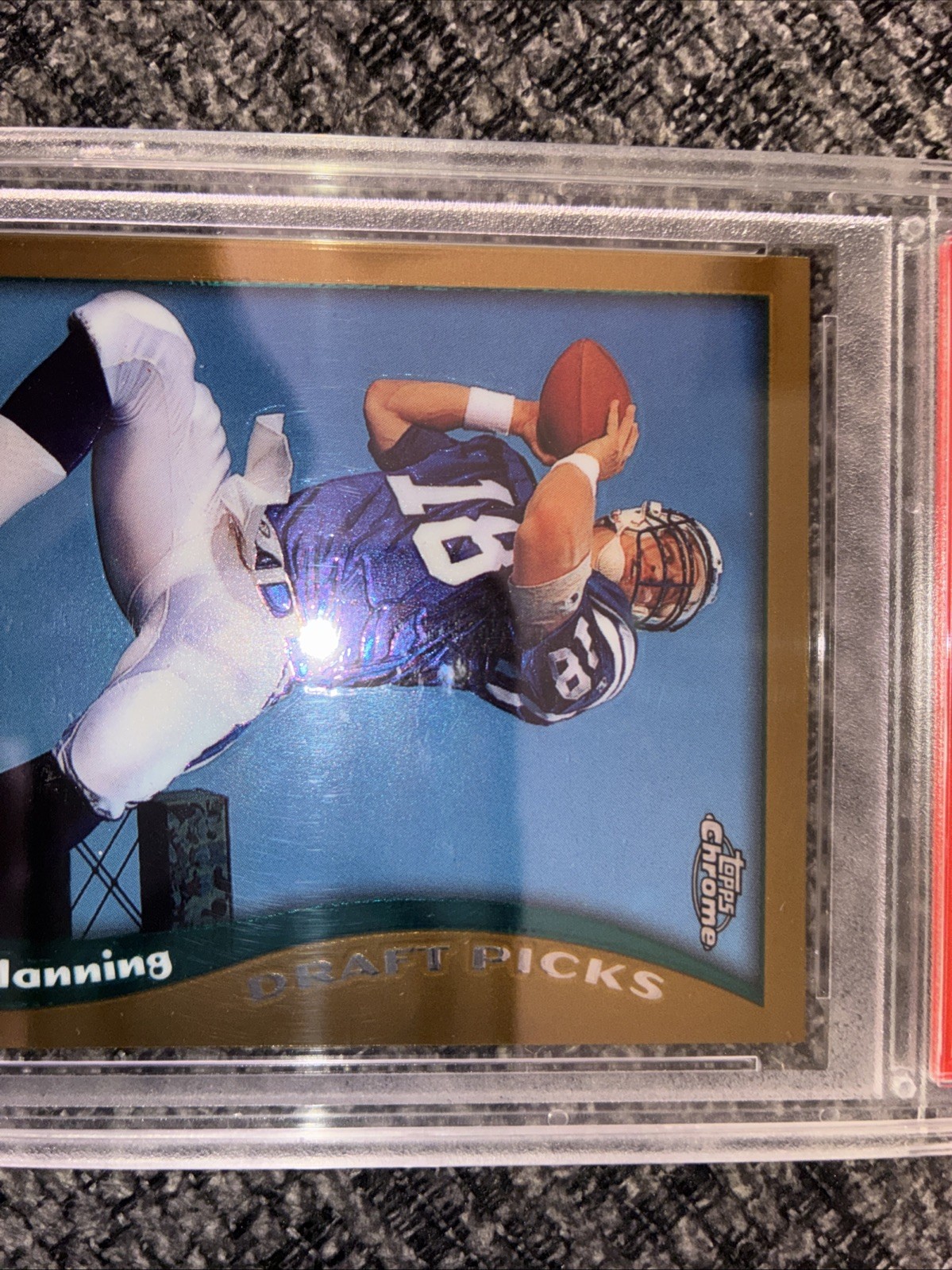 1998 Topps Chrome - Draft Picks Peyton Manning #165 (RC) - Indy Colts - PSA 9 view 3